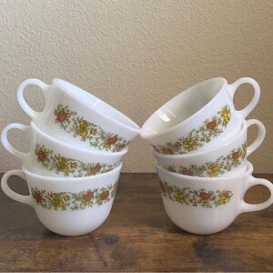 Pyrex Spice of Life Tea Cups
